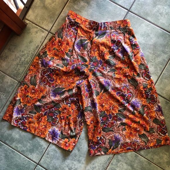 VTG Stacey Michaels Retro Boho Hippie 70s Floral Print Shorts - Picture 6 of 9
